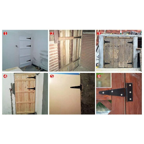 Heavy Duty T Hinge Gate Hinge T Strap Hinge Barn Hinge Fence Hinge Shed Hinge Door Hinge Black Wrought Hardware Iron 2