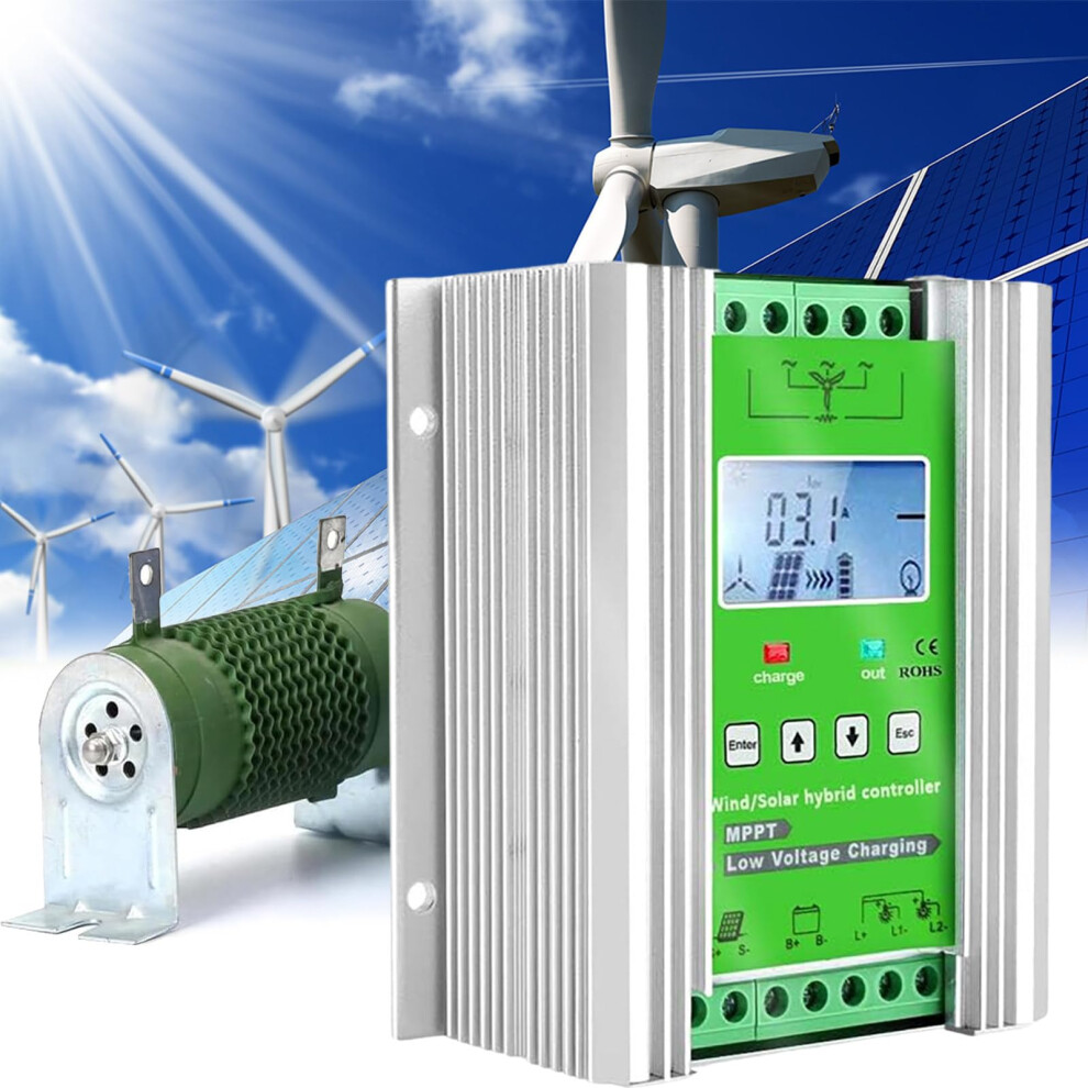 14000W Mppt Wind Solar Hybrid Charge Controller 12V 24V 48V With Lcd, 6000W Wind 8000W Solar 9092120959949