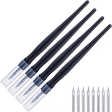 4 Sets Panel Accent Pen Fluid Ruling Tip Model Permeation Pens Assembly Painting Tool for Cartography Calligraphy