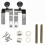 Universal Toilet  Hinges Replacement Kit - Chrome-Plated Metal for Easy Installation and Effective Performance 1