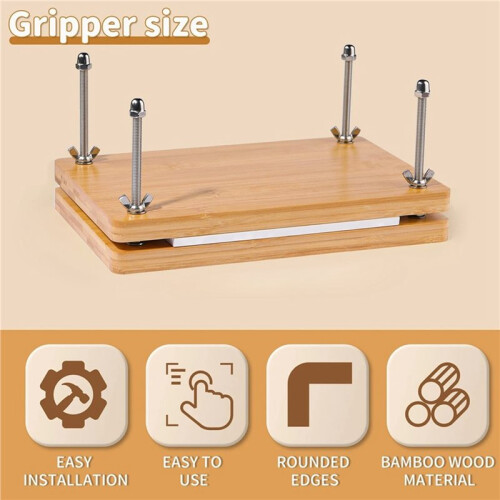 Bookbinding Plastic Bone Folder Creaser Waxed Thread Tools with Portable Binding Press Machine of Paulownia Wood