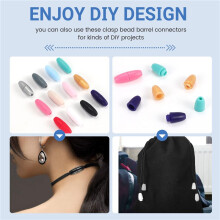 120 Pcs Breakaway Clasps Plastic Breakaway Safety Clasps for Lanyard Clasp Bead  Connectors for Necklace Bracelet