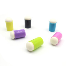 10 Stuks Vinger Spons Daubers Schilderij Inkt Kussen Stempel Penseel Case Kunst Gereedschap met Doos Scrapbooking Doe-Het-Zelf Knutselen Willekeurige