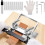 Leather Splitter with Pulling Handle Leather Skiver Cutting Machine Leatherworking Tool Set for DIY Thinning 1