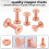 103 PCS Copper Rivets and Burrs, Leather Rivets Fastener Install Setting Tool, Copper Rivet and Burr Washers for Leather 4