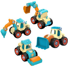 4PCS Nut Disassembly Loading Engineering Truck Excavator Bulldozer Screw Kids Tool Education Toys Car