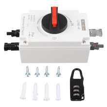 DC Isolator Switch Solar Disconnect 1500V DC 32A 4Pole, FlameRetardant HeatResistant for RV PV