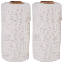 Katoenkoord Macrame Koord voor Plantenhanger Handgemaakte Decoratie Maken Breien Katoenen Touw (3Mm X 110Yards)