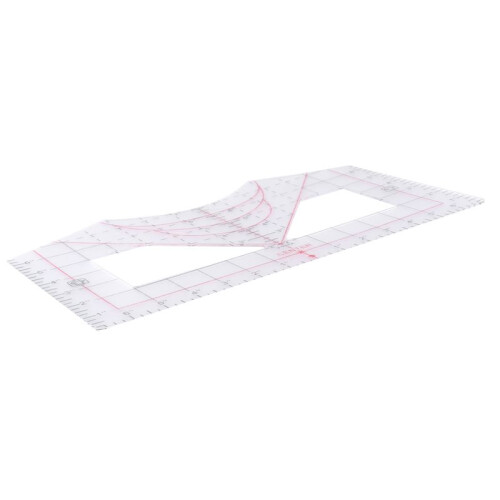 4 in 1 Tshirt-Ruler Guide for Vinyl Alignment for Measuring Tool Sewing Tool Calibration Tool Transparent Ruler 2