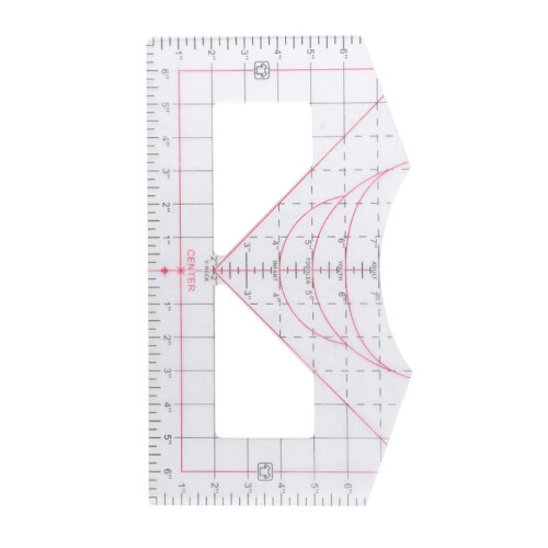 4 in 1 Tshirt-Ruler Guide for Vinyl Alignment for Measuring Tool Sewing Tool Calibration Tool Transparent Ruler