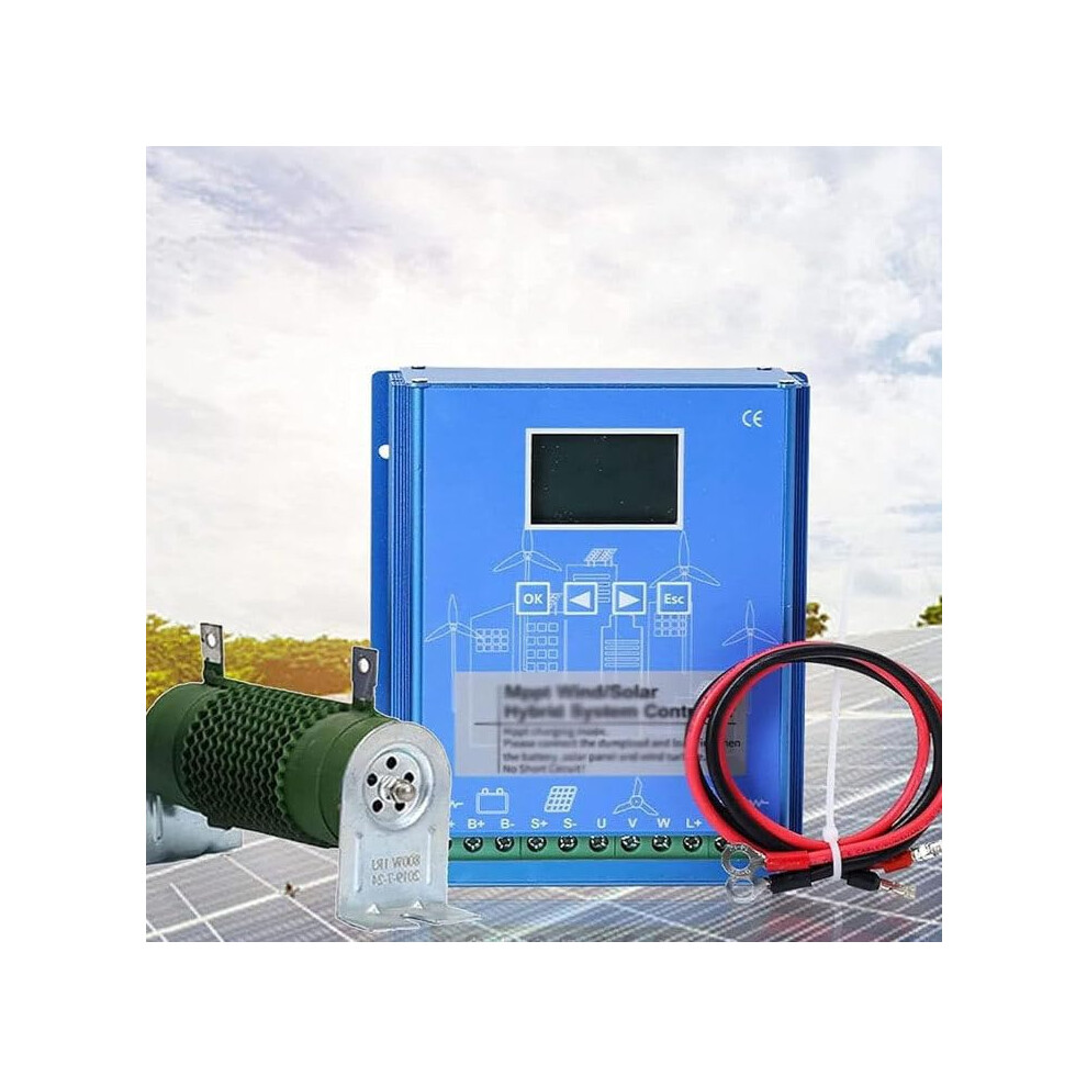 Mppt Wind Solar Hybrid Charge Controller 12V 24V 48V, Lcd Auto Voltage Id, 10000W 12V 9771547331094
