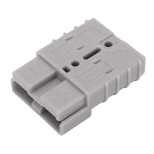 SB50A 50A Battery Connector Kit, 600V Quick Disconnect Plug, Gray, 2 Crimp Terminals