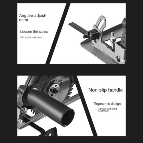 Hand Angle Grinder Converter to Cutter 40mm Depth Adjustable Grinder Bracket to Cutting Woodworking Table Tool 1