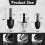 Keyless Shank Drill Chuck Adapter Set,1/4" Hex Shank Quick Change Bit Holder (0.3-8mm)-Fits Impact Drivers & Power Tools 6