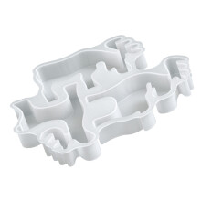 Weihnachts-Rentier-Silikonform für handgemachte Kerze, Seife,