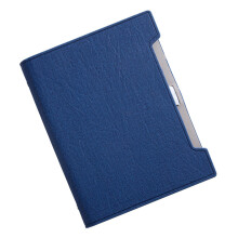 Business-Leder-Tagebuch, nachfüllbares Hardcover-Notizbuch-Blau