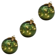 3er-Pack Batterie-Weihnachten mit LED-Autotimer-Grün