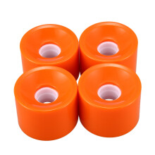 4pcs/Set 82A Skateboard Wheel Electric Longboard Wheels Double Rocker board Wheels 70x51mm Orange