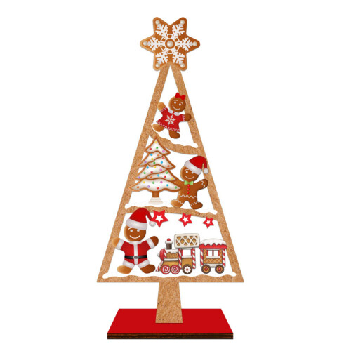 Weihnachtsbaumschmuck aus massivem Holz,-Stil 3