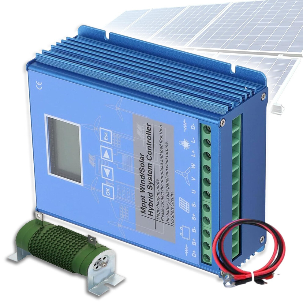 48V Solar Wind Hybrid Controller, 12000W Mppt Charge Controller With Dump Load Auto Regulator 9771547331537