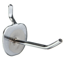 25 x Single Pegboard Slatwall Hooks Display Shop Prong Hanger 50mm