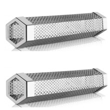 2 Stuks Premium Pelletrookbuis - 5 Uur Golvende Rook, Warm of Koud Roken, voor Elke Grill of Roker