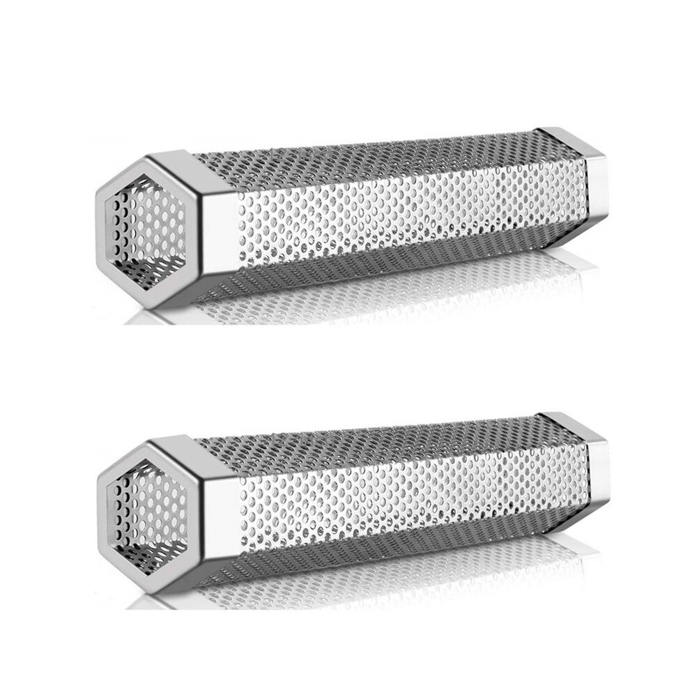 2 Pcs Premium Pellet Smoker Tube - 5 Hours Of Billowing Smoke, Hot Or Cold Smoking, For Any Grill Or Smoker 4714095982184