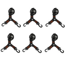6Pcs Outdoor Tweekoppige Zuignap Haak Camping Tent Sucker Reizen Wandelen Camping Tent Luifel Vaste Accessoires EEN