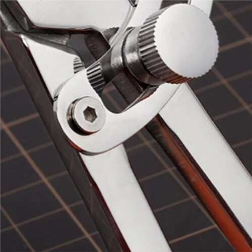Spring Wing Divider, Adjustable Lockable Leather  Tool, Polished Stainless Steel Spacing Gauge 1