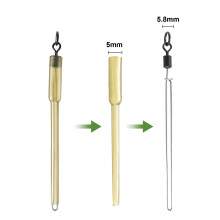 10Pcs Carp Fishing Connector Swivels PVA Tube Bags Stems Solid Bag Stems Lead Insert End Terminal Tackle