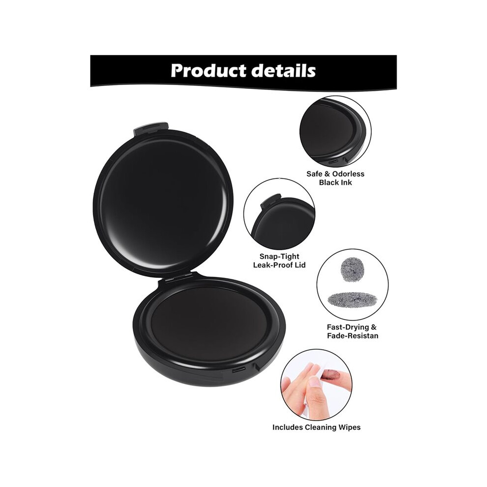 Customer Handling Documents Portable Fingerprint Ink Pad Kit for Secure Document Handling B on OnBuy