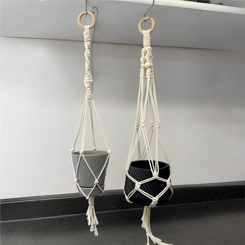 Macrame Wall Hanging Kit for Beginners - DIY Macrame Supplies with Natural Cotton Rope 1
