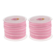 20 Yard 10 mm Velvet Ribbon Spool Vintage Velvet Ribbons for Gift Wrapping Decoration Party Wedding Arts Crafts(1/2 Roll)