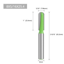 1pcs 8mm Shank Deep Round Bottom Router Bit Woodworking Round Milling Cutter For Hand Making Drawer Tools Accessories