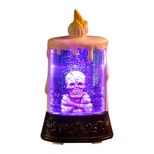 Halloween Skeleton Candle Light Flameless LED Tabletop For Party Requires 2 AA Batteries (Not Included)
