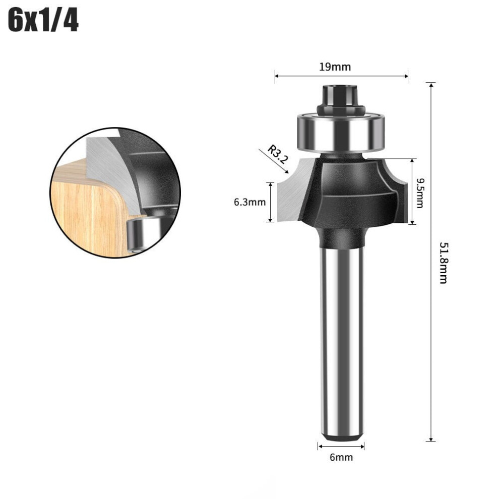 Router Bit For Wood And Metal Milling 6Mm Shank 9178400993329