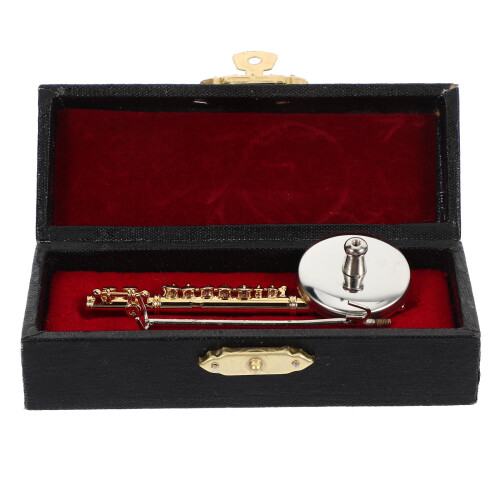 ROSENICE Mini Flute Model Golden Copper 1 Set