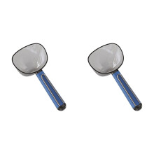 Rice Measuring Spoon Shovel Set – 2-in-1 Plastic Scoop for Grains & Flour, Large Capacity, Flat Glossy, Durable, Easy Clean, 2 Pack
