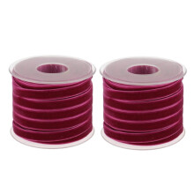 20 Yard 10 mm Velvet Ribbon Spool Vintage Velvet Ribbons for Gift Wrapping Decoration Party Wedding Arts Crafts(1/2 Roll)