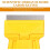 4 Pcs Plastic Blade Scraper Adhesive Remover Cleaning Scrapers Paint Scraper Tool for Removing Labels Stickers Taping 3