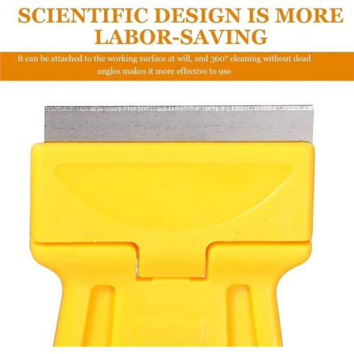 4 Pcs Plastic Blade Scraper Adhesive Remover Cleaning Scrapers Paint Scraper Tool for Removing Labels Stickers Taping 2