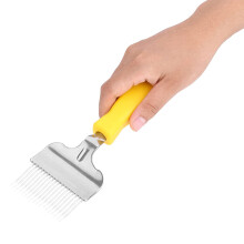 Stainless Steel Honey Uncapping Fork Heavy Duty Beekeeping Tool for Drone Brood Removal