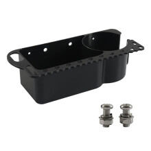 Bootwaterfleshouder met Rubberen Lipje, Bootflesbekerorganizer, Multifunctionele Bekerhouder, Lade voor Visaas, A