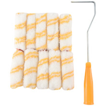 1 Juego de Rodillo de Pintura de Pared de 4 Pulgadas Juego de Cubierta de Rodillo de Repuesto Juego de Brochas de Pintura para Decoración del Hogar