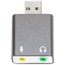 3,5 Mm TRS Mikrofon do USB 2.0 Stereo Audio ZewnęTrzna Karta DźWięKowa Adapter do PC i WejśCie USB do 3,5 Mm TRS