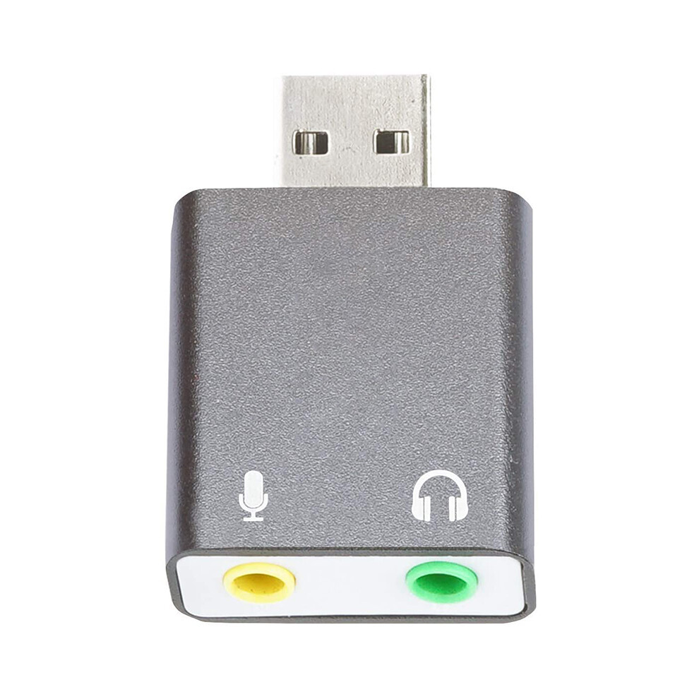 3.5Mm Trs Microphone To Usb 2.0 Stereo Audio External Sound Card Adapter For Pc And Usb Input To 3.5Mm Trs 4711587007455