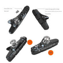 Mi.Xim 1Pair Road Bike Brake Pads Rubber Bicycle Holder Shoes Blocks C Clamp Durable Parts Red
