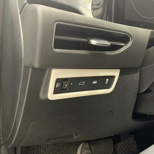 Fit for  Sonata 2020 Car  Light  Button Frame Trim Cover ABS Car Styling Sticker 2