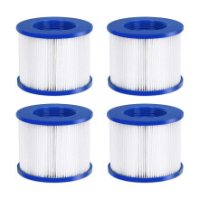 Hot Tub Filter Cartridges 4 Pack, Spa Filter Replacement for Type PM_SPAP154, Easy Install, Blue