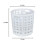 Coș de rufe din plastic, alb, 38 l, înalt, cu mânere 3